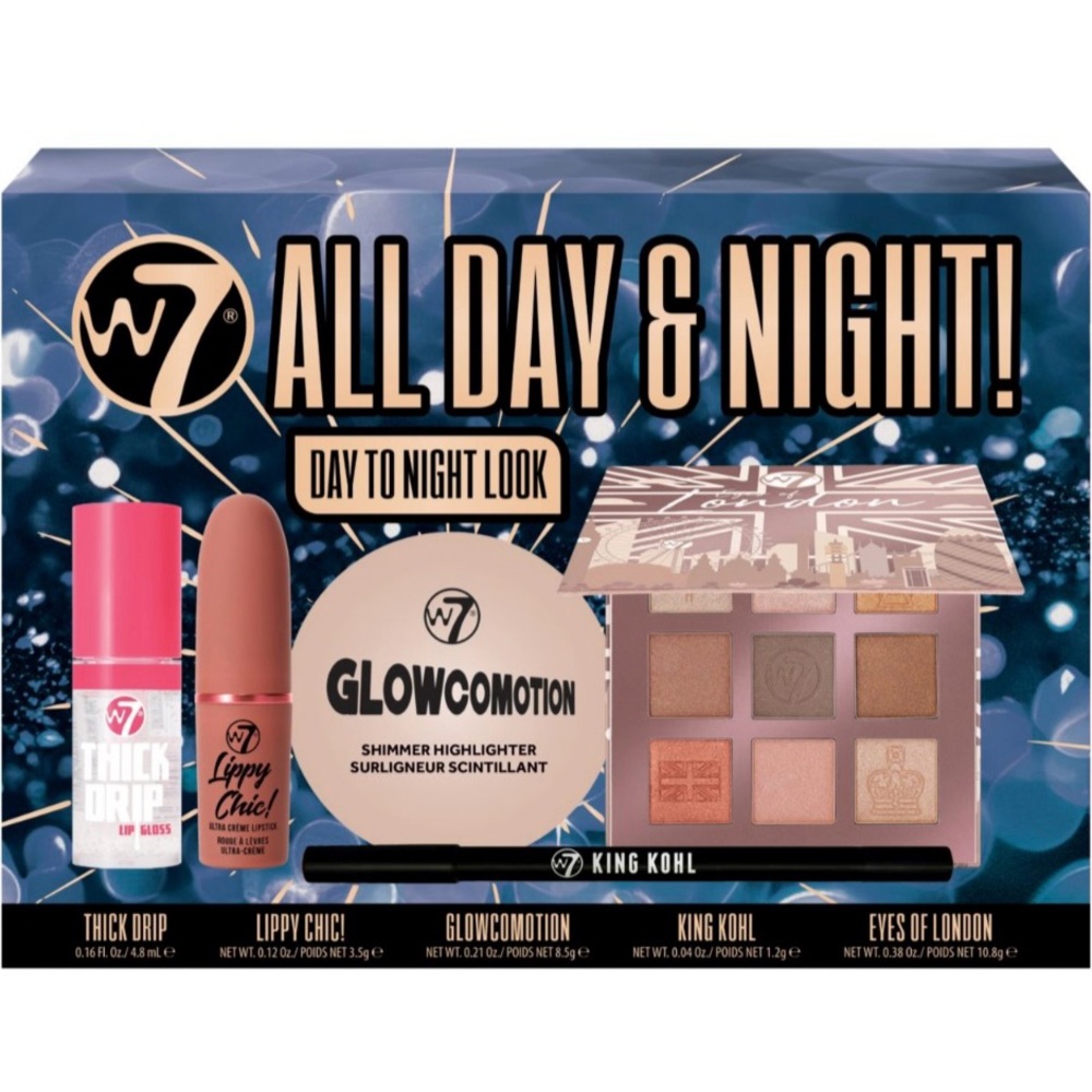 W7 All Day and Night- Day to Night Makeup gift set